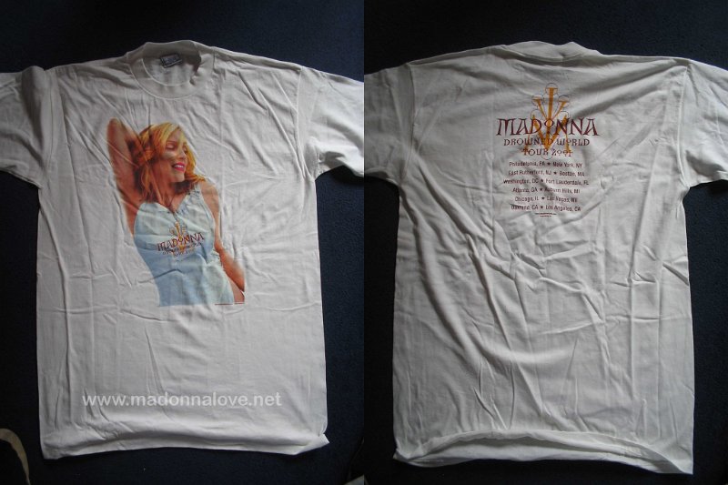 2001 - Drowned world tour merchandise - T-shirt (2)