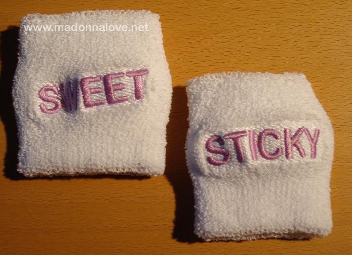 2008 - Sticky & Sweet tour merchandise - Sweatbands