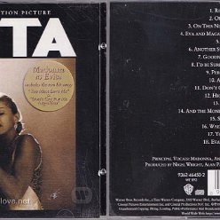 1996 Evita - Cat.Nr. 9362-46450-2 - France (Made in Germany with letter F on foil sticker denotes for sale in France)