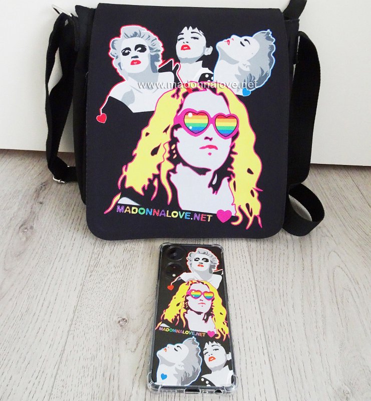 MadonnaLove merchandise - Bag & phone cover (2023 Celebration tour edition)