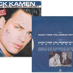 1986 Nick Kamen - Each time you break my heart -  Cat. Nr. 248 527-7 - France (SACEM on label)