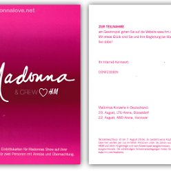 2006 - H&M Collection Madonna & Crew love H&M - A5 promotional flyer (Germany)
