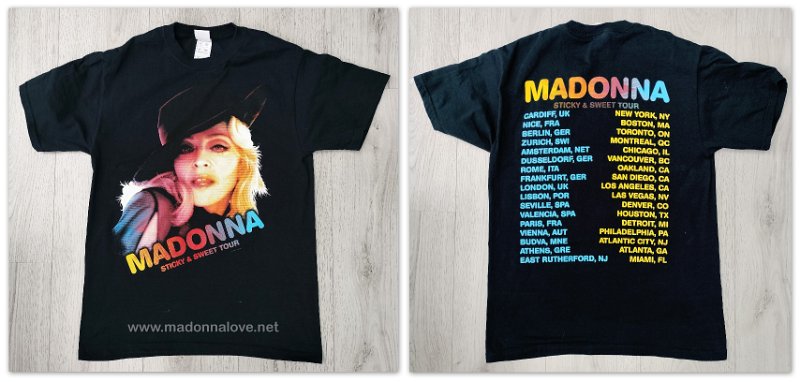 2008 - Sticky & Sweet tour merchandise - T-shirt (3)