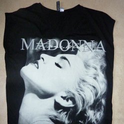 2009 H&M Madonna shirt True Blue