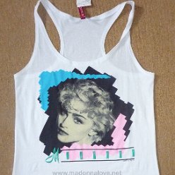 2010 H&M True Blue white top