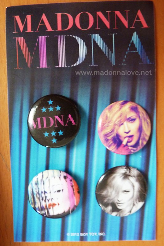 2012 - MDNA tour merchandise - Button set