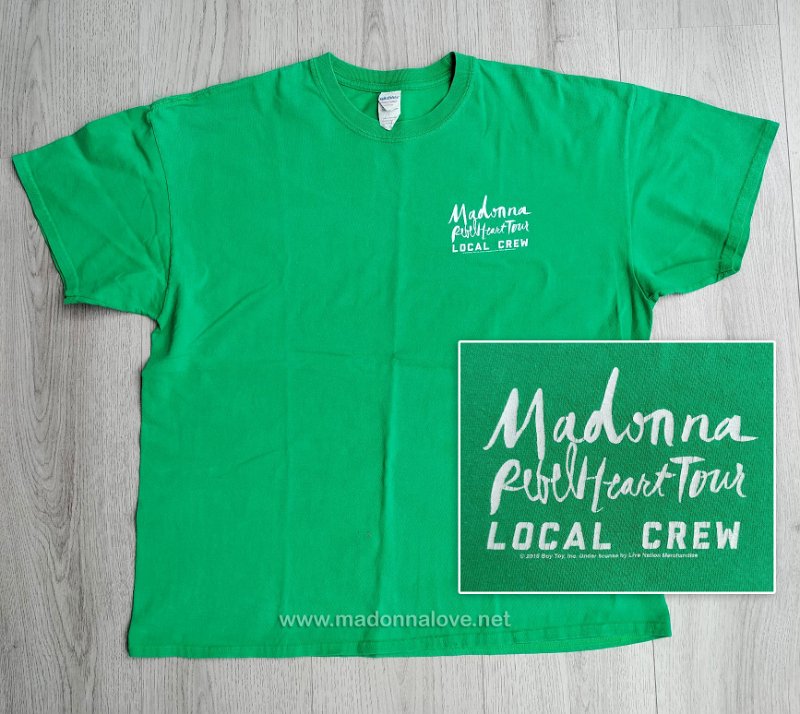 2015 - RebelHeart tour - Crew T-shirt