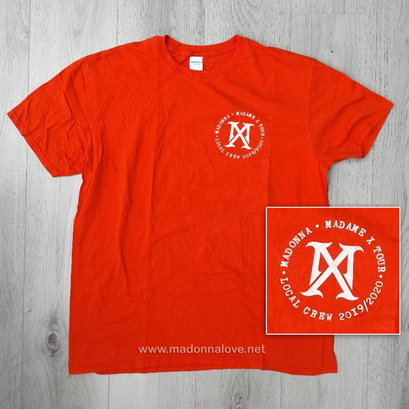 2020 - Madame X tour merchandise - Crew T-shirt 
