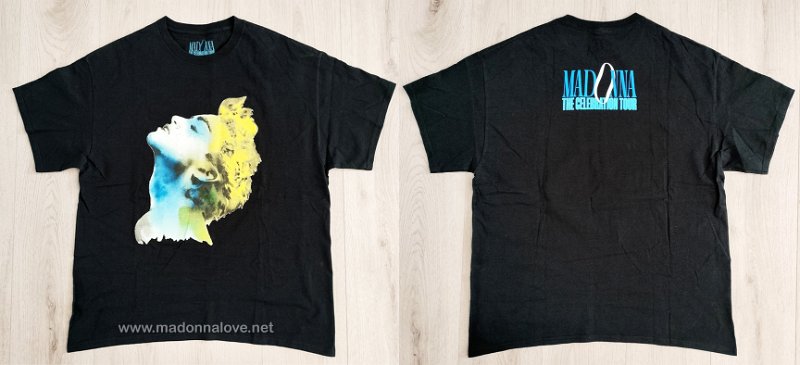 2023 - Celebration tour merchandise - T-shirt True Blue artprint