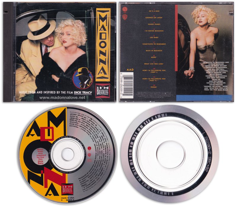 1990 Im breathless - Cat.Nr. 9 26209-2 - USA (1 26209-2 SRC+02 on back of CD)