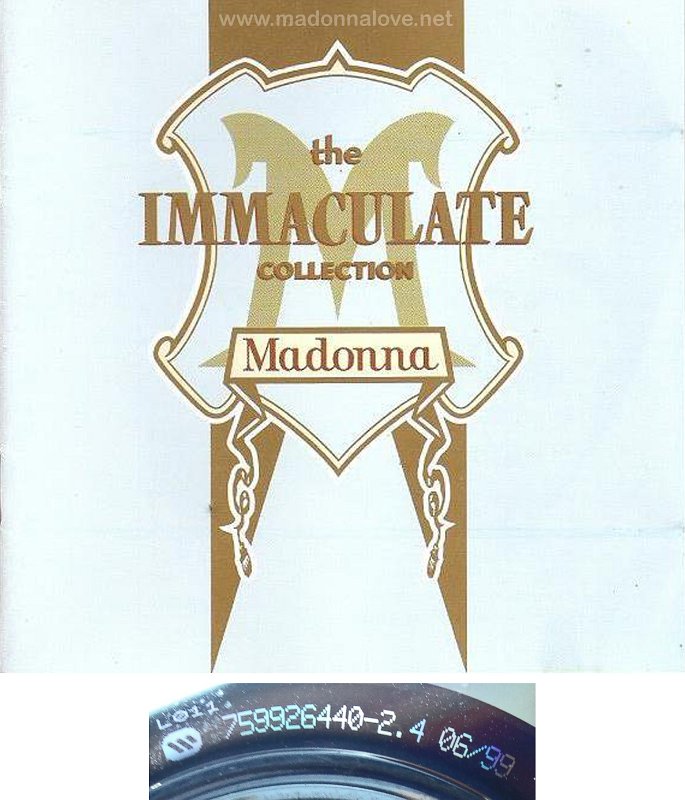 1990 The immaculate collection - Cat.Nr. 7599-26440-2 - Germany (759926440-2.4 0699 on back of CD)