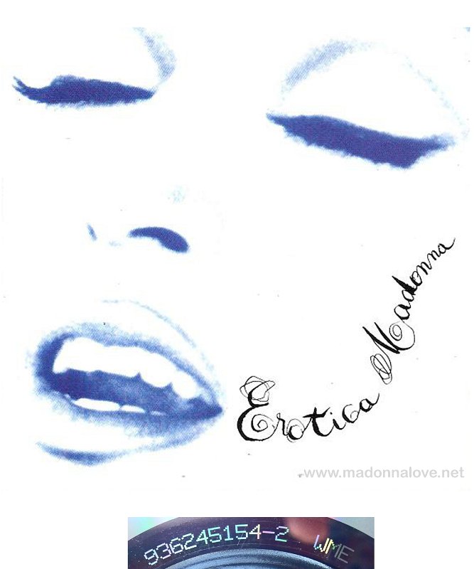 1992 Erotica (Clean version) - cat.Nr. 9362-45154-2 - Germany (936245154-2 WME on back of CD)