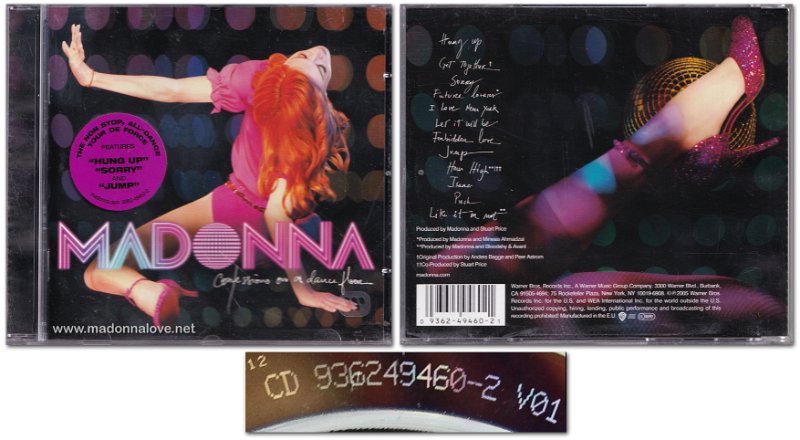 2005 Confessions on a dance floor - Cat.Nr. 9362-49460-2 - Germany (936249460-2 V01 on back of CD)