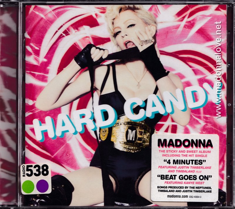 2008 Hard Candy - Cat.Nr. 9362-49884-9- Germany (936249884-9.2 V01 on back of CD
