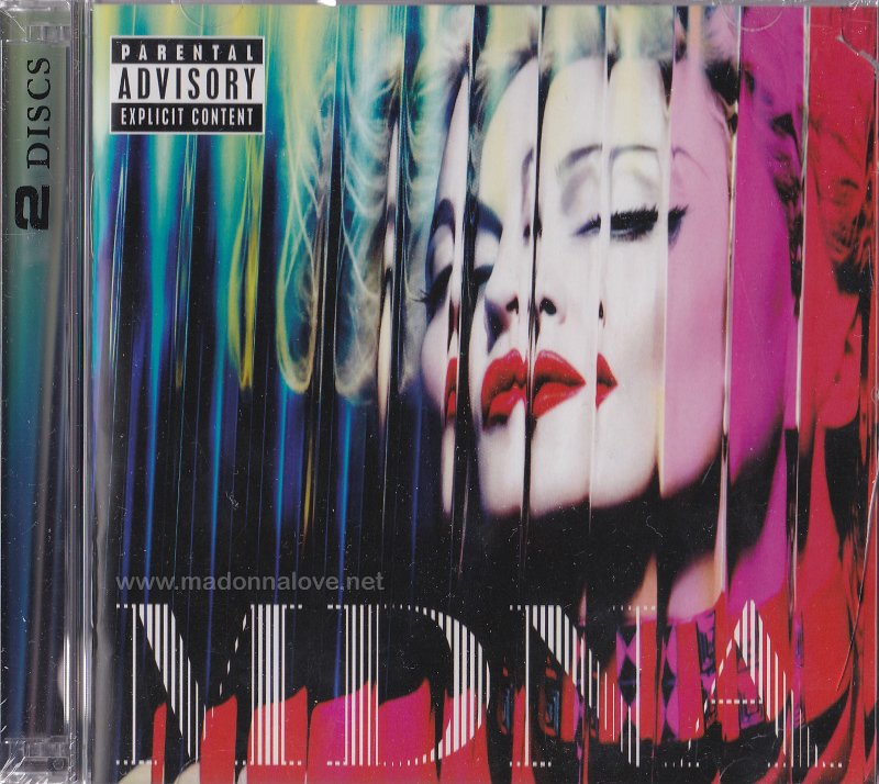 2012 MDNA Limited Edition 2CD - Cat.Nr. B0016659-02 - USA (with parental advisory label)