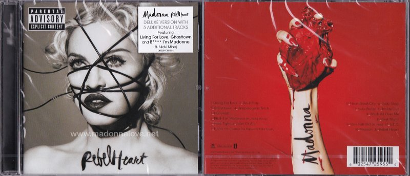 2015 Rebel Heart Deluxe edition - Cat.Nr. 602547259554 - Germany (With Parental Advisory Explicit Content warning)