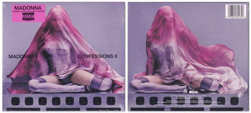 2026 CONFESSIONS II (Digipack 16-song CD with foldout poster) - Cat. Nr. 93624822356 - Germany