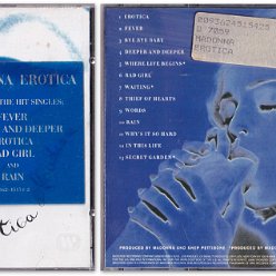 1992 Erotica - cat.Nr. 9362-45154-2 - Germany (Clean version with sticker - 936245154-2 WME on back of CD)