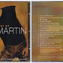 2001 Ricky Martin - The best of (Track 14 - Be Careful (Cuidado Con Mi Corazón) Performed by Ricky Martin and Madonna) - Cat.Nr. 505019 2 - Germany