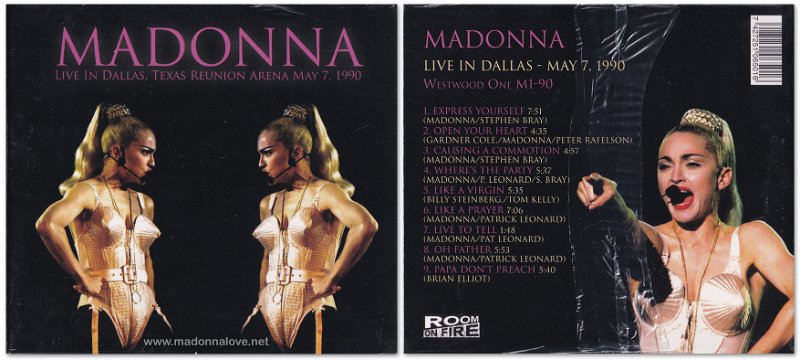 2023 Madonna Live in Dallas - Texas Reunion Arena May 7 1990 - Cat. Nr. 7427251065016 - UK