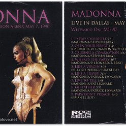 2023 Madonna Live in Dallas - Texas Reunion Arena May 7 1990 - Cat. Nr. 7427251065016 - UK