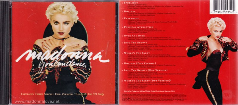 1987 You can dance - Cat.Nr. 9 25535-2 - USA (1 25535-2 SRC=10 on back of CD)