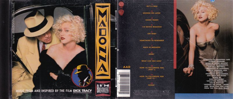 1990 Im breathless - Cat.Nr. 9 26209-2 - USA (1 26209-2 SRC+01 on back of CD)