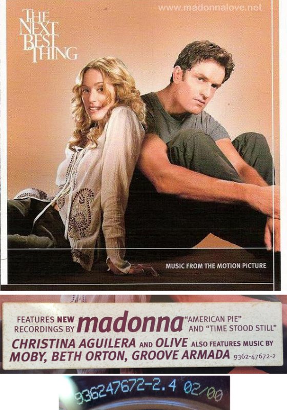 2000 The next best thing soundtrack - Cat.Nr. 9362-47672-2 - Germany (936247672-2.4 0200 on back of CD)