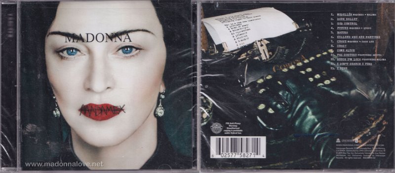 2019 Madame X  (Standard Edition 1CD) - Cat. Nr. B0030044-02 - USA