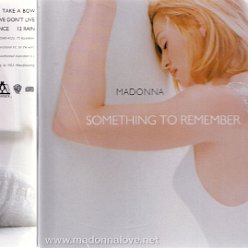 1995 Something to remember - Cat.Nr.  9 46100-2 - USA (Matrix Y10318 1 46100-2 RE-1 01 - Reissue with back cover Versace dress picture - Yellow Floral CD label)