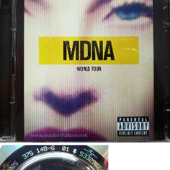 2013 MDNA Tour 2CD - Cat.Nr. 602537507054 - Europe (Disc1 06025 374 892-5 02  53329818 on back - Disc2 06025 375 148-6 01  53329824 on back)