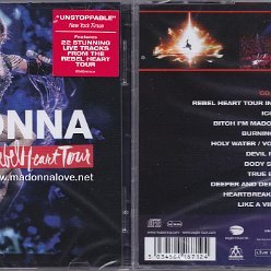 2017 RebelHeart Tour 2CD - Cat.Nr. EDGCD671 - Germany (Red sticker on jewel case)