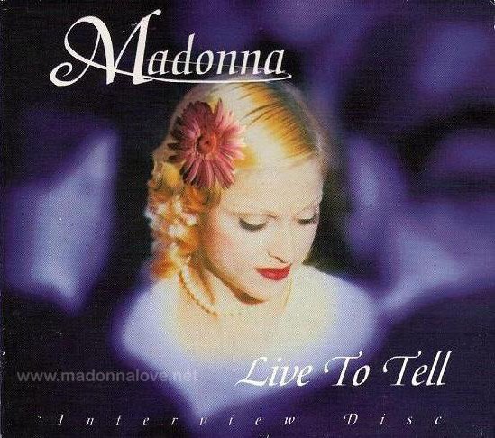 1996 Live to tell Interview CD - Cat.Nr. DIST006 - UK