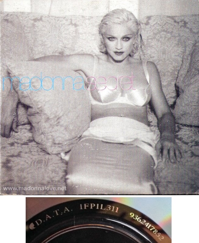 1994 Secret - CD cardsleeve single (4-trk)- Cat.Nr. 9362-41785-2 - Australia (DATA IFPIL 93624117852 on back of cd)