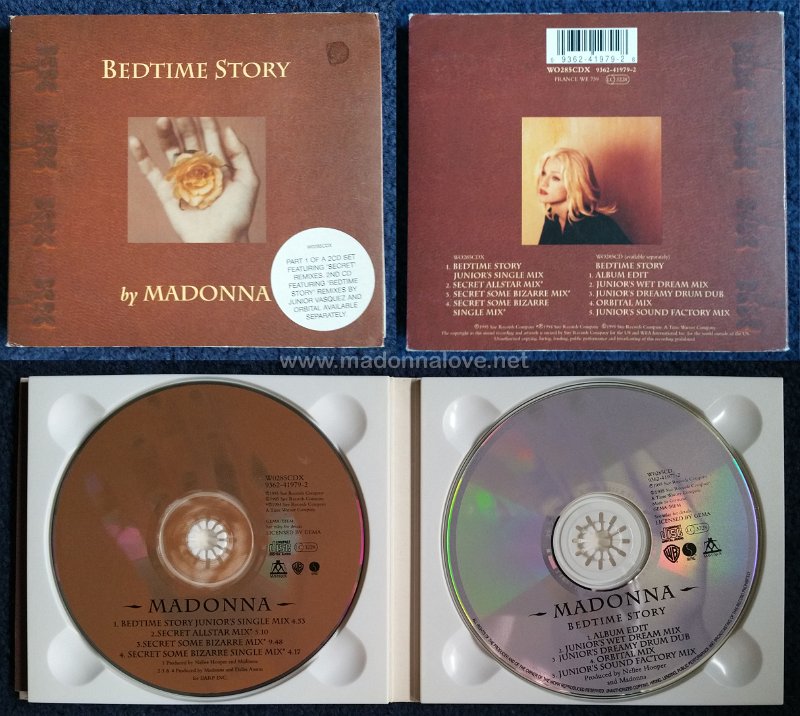 1995 Bedtime story special limited edition cd single - Cat.Nr. WO285CDX 9362-41979-2 - UK