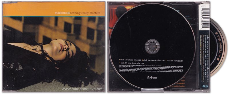 1999 Nothing really matters - CD maxi single (4-trk) - Cat.Nr. 9362 44622-2 - Germany (9362446222 A on back of CD)