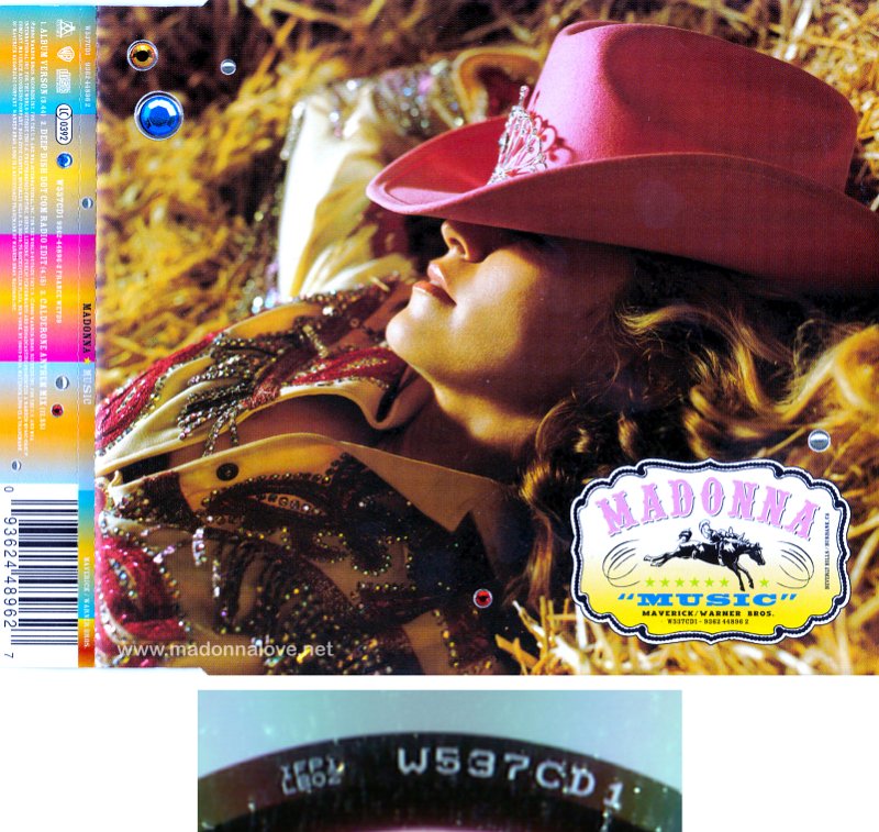 2000 Music - CD maxi single (3-trk) - Cat.Nr. W537CD1 - UK (W 537 CD 1 01 Disctronics on back of CD)