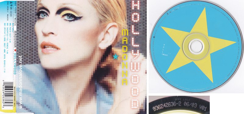 2003 Hollywood - CD maxi single (3-trk) - Cat.Nr. 9362 42636-2 - Germany (936242636-2.2 0603 V01 on back of CD)