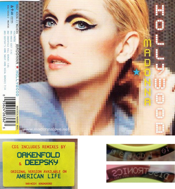 2003 Hollywood - CD maxi single (3-trk) - Cat.Nr. W614CD1 - UK (Disctronics W 614 CD 1 01 on back of CD)