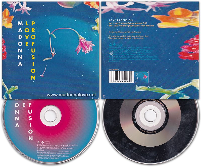 2003 Love Profusion - Cardsleeve (2-trk) - Cat. Nr. 5439 16443 2 - Germany (543916443-2 02_04 on back of CD)