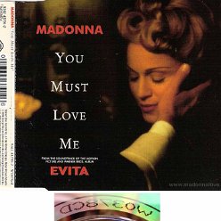 1996 You must love me - CD maxi single (3-trk) - Cat.Nr. W0378CD - UK (W0378CD Mastered by Mayking on back of CD)