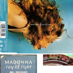 1998 Ray of light  - CD maxi single (3-trk) - Cat.Nr. 9362 44535-2 - Germany (936244535-2 0498 on back of CD)