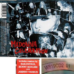 2009 Celebration - CD maxi single (6-trk) -  Cat.Nr. W819CD2 - UK (Red Sticker + W819CD2 on back of cd)