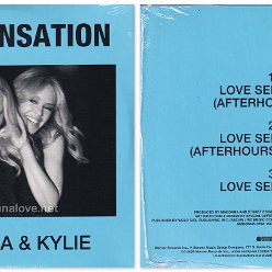 2026 Love Sensation (Madonna & Kylie) - (blue cover) UK Edition (Cardsleeve) (3-trk) -  Cat.Nr. 54391210647 - Germany