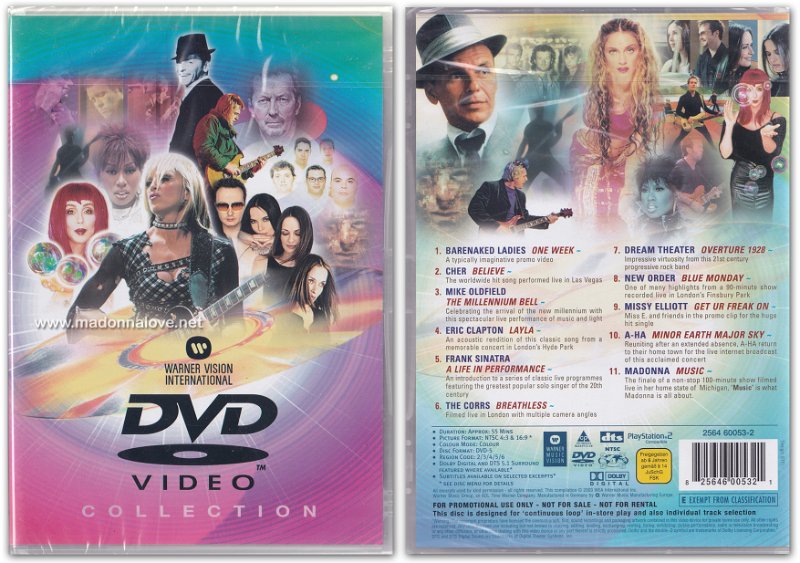2003 Warner Vision International DVD Video Collection - Cat.Nr. 2564 60053-2 - Germany