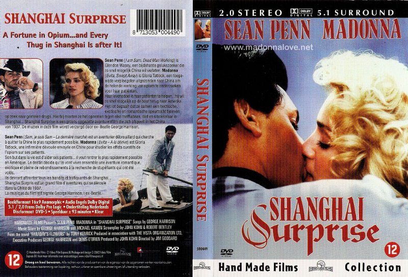 1986 (2003 release) Shanghai Surprise - Cat.Nr. 713053 00490 - 500449 - Holland
