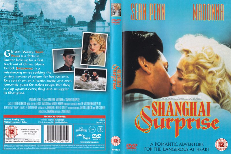 1986 (2006 release) Shanghai Surprise Cat. Nr. PWD4012 - barcode 5060020700170 - UK