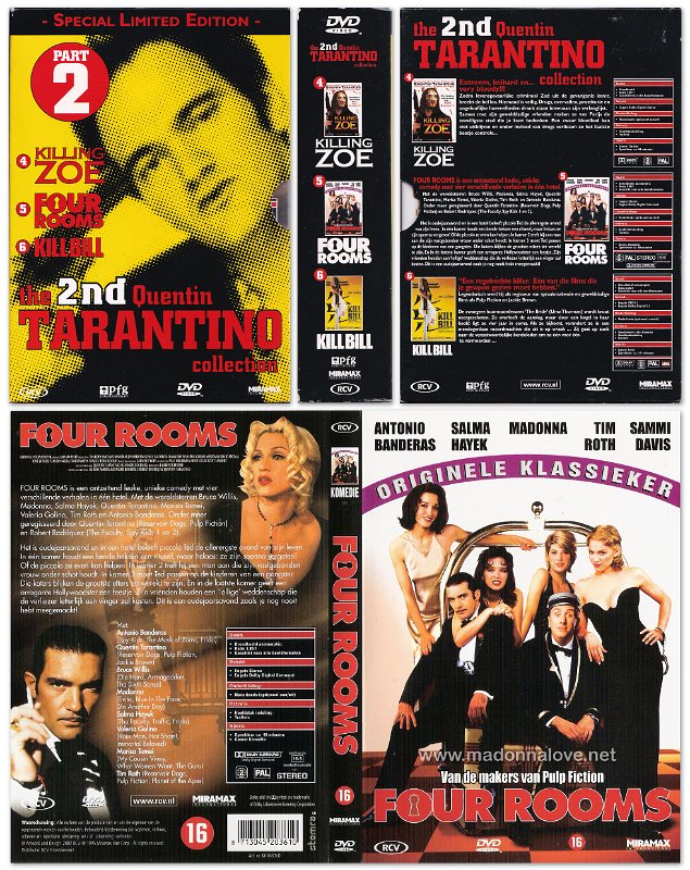 1994 Special limited edition - The 2nd Quentin Tarantino box (includes Four Rooms DVD - Cat.Nr. K6166DVD) - S78965DVD - barcode 8713045210526 - Holland