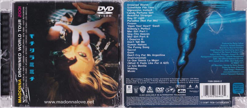 2001 The drowned world tour - Cat.Nr. 7599-38646-2 - UK (Jewel case)
