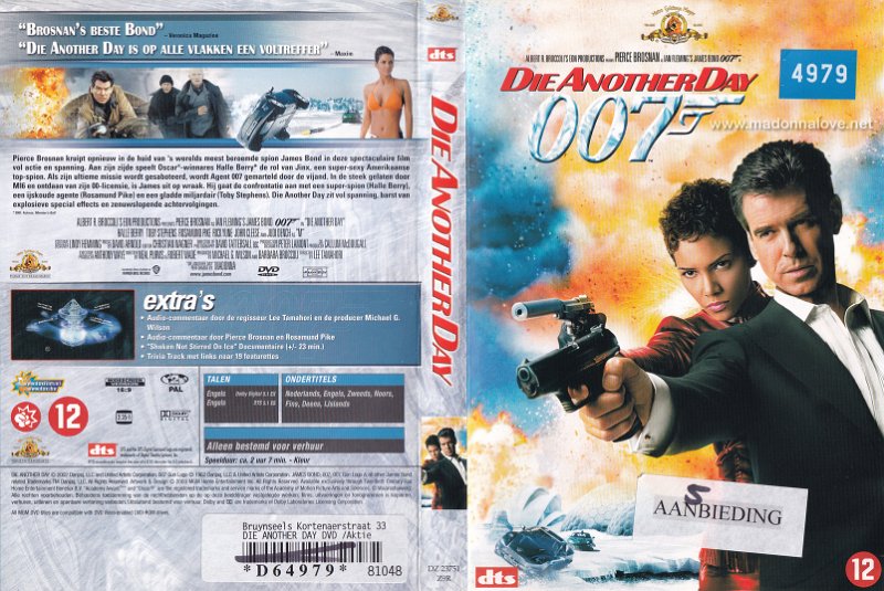 2002 Die another day (Rental edition - 2-disc) - Cat.Nr. DY 23751.1 Z9R - Holland